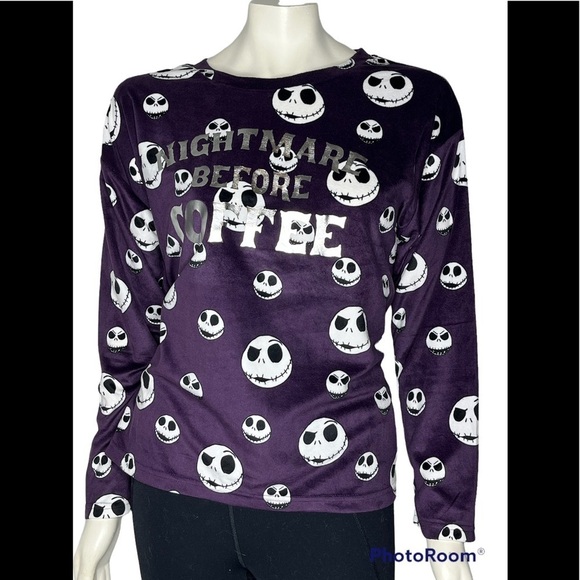 Disney Tim Burtons The Nightmare Before Christmas Jack Skellington Sleepwear - Picture 1 of 4